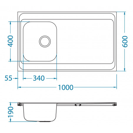 Kuchyňský dřez Alveus Classic Pro 70 Satin