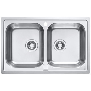 Kuchyňský dřez Alveus Line 90 Maxim Satin, pro přesahovou nebo integrovanou montáž