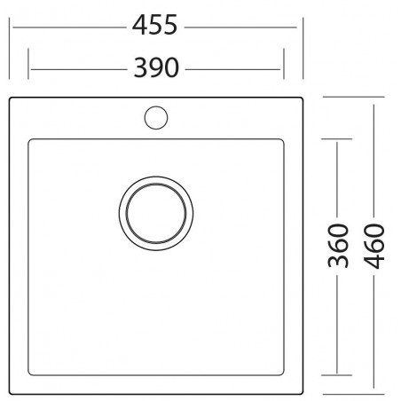 Kuchyňský dřez Sinks Viva 455 Titanium 72