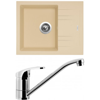 Set Sinks (dřez Linea 600 Sahara 50 + baterie Pronto Chrom - lesklý)