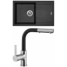 Set Sinks (dřez Linea 780 N Metalblack 74 + baterie Enigma S Metalblack 74) Set Sinks (dřez Linea 780 N Metalblack 74 + baterie Enigma S Metalblack 74)