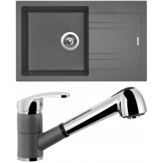 Set Sinks (dřez Linea 780 Titanium 72 + baterie Legenda S Titanium 72)