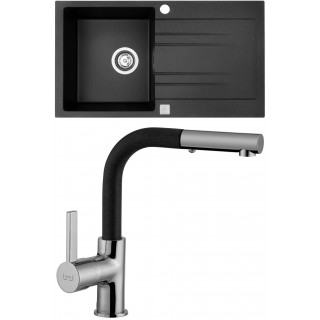 Set Sinks (dřez Rapid 780 XC Granblack 30 + baterie Enigma S Granblack 30)