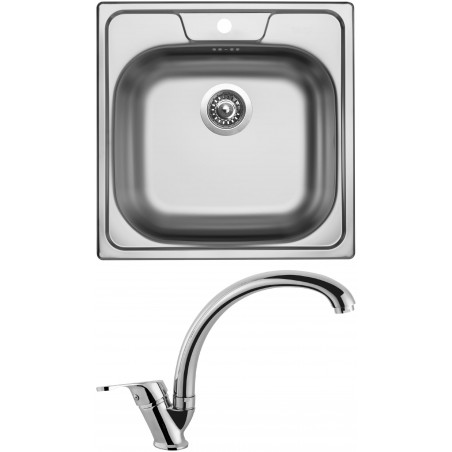 Set Sinks (dřez Classic 480 V + baterie Evera Chrom)