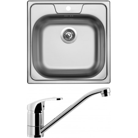 Set Sinks (dřez Classic 480 V + baterie Pronto Chrom)