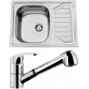 Set Sinks (dřez Okio 650 V 0,6 mm matný + baterie Legenda S Chrom) Set Sinks (dřez Okio 650 V 0,6 mm matný + baterie Legenda S Chrom)