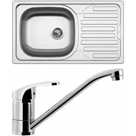 Set Sinks (dřez Classic 760 V + baterie Pronto Chrom)