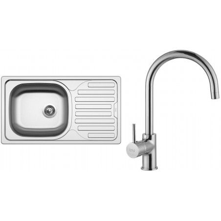 Set Sinks (dřez Classic 760 V + baterie Vitalia Chrom)