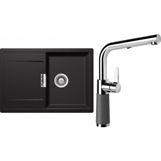 Set Schock S6-7 (dřez Mono D-100S Stone + baterie SC-540.120 Stone)