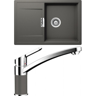 Set Schock S7-3 (dřez Mono D-100 Silverstone + baterie SC-90 Silverstone)