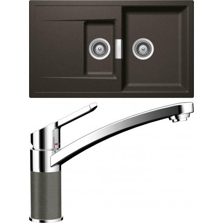 Set Schock 15 (dřez Mono D-150 Carbonium + baterie SC-90 Carbonium) Set Schock 15 (dřez Mono D-150 Carbonium + baterie SC-90 Carbonium)