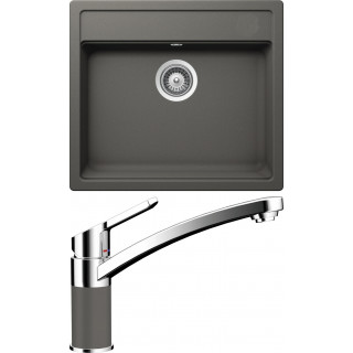 Set Schock S10-3 (dřez Mono N-100 Silverstone + baterie SC-90 Silverstone)