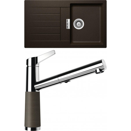Set Schock 27 (dřez Signus D-100 Bronze + baterie SC-510.120 Bronze) Set Schock 27 (dřez Signus D-100 Bronze + baterie SC-510.120 Bronze)