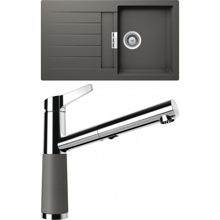 Set Schock 27 (dřez Signus D-100 Silverstone + baterie SC-510.120 Silverstone) Set Schock 27 (dřez Signus D-100 Silverstone + baterie SC-510.120 Silverstone)