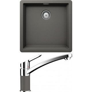 Set Schock S12-3 (dřez Greenwich N-100 Silverstone + baterie SC-90 Silverstone)