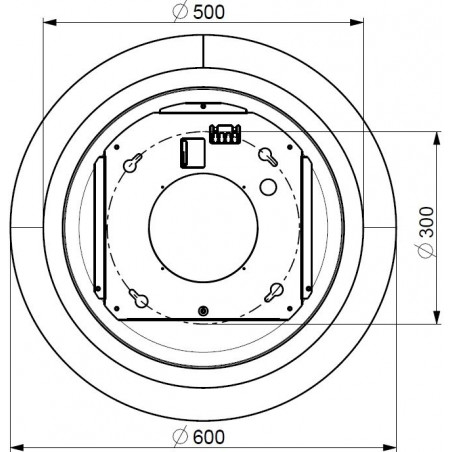Lustrová digestoř Faber Celine Plus WW/CG MATT, bílá mat/cementově šedá mat