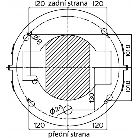 Ostrůvková digestoř Faber Corinthia Isola X/OM A37, nerez/patiNovaný kov