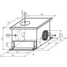 Vnitřní externí ventilační jednotka Faber EVJ M8K, šedá Vnitřní externí ventilační jednotka Faber EVJ M8K, šedá