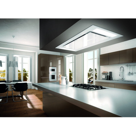 Stropní digestoř Faber Heaven Glass 2.0 WH A90 RB, bez motoru, bílé sklo