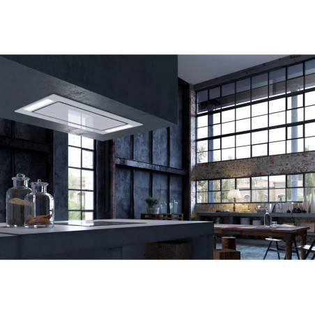Stropní digestoř Faber Heaven Glass 2.0 WH A90 RB, bez motoru, bílé sklo