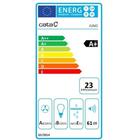 Odsavač par Cata JUNO A+ Nerez Černé sklo 900