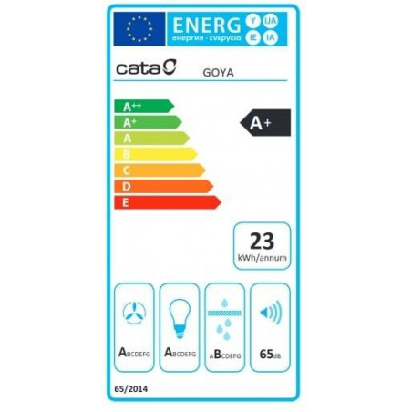 Odsavač par Cata GOYA A+ Nerez Černé sklo 700