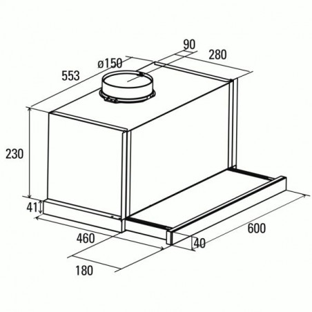 Odsavač par Cata TF 7600 A Nerez Odsavač par Cata TF 7600 A Nerez