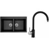 Set Sinks (dřez Amanda 860 DUO Metalblack 74 + baterie Vitalia Metalblack 74) Set Sinks (dřez Amanda 860 DUO Metalblack 74 + baterie Vitalia Metalblack 74)