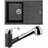 Set Sinks (dřez Best 780 Metalblack 74 + baterie Legenda S Metalblack 74)