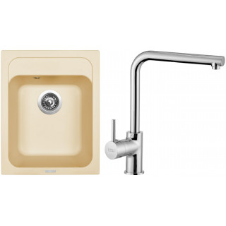 Set Sinks (dřez Classic 400 Sahara 50 + baterie Elka Chrom - lesklý)