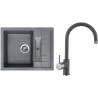 Set Sinks (dřez Crystal 615 Titanium 72 + baterie Vitalia Titanium 72) Set Sinks (dřez Crystal 615 Titanium 72 + baterie Vitalia Titanium 72)