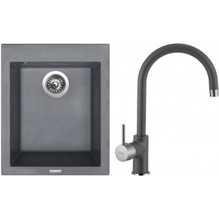 Set Sinks G8772 (dřez Cube 410 Titanium 72 + baterie Vitalia Titanium 72)