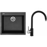 Set Sinks (dřez Cube 560 Granblack 30 + baterie Vitalia Granblack 30) Set Sinks (dřez Cube 560 Granblack 30 + baterie Vitalia Granblack 30)