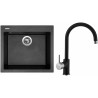 Set Sinks (dřez Cube 560 Metalblack 74 + baterie Vitalia Metalblack 74) Set Sinks (dřez Cube 560 Metalblack 74 + baterie Vitalia Metalblack 74)