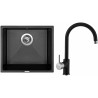 Set Sinks (dřez Frame 457 Metalblack 74 + baterie Vitalia Metalblack 74) Set Sinks (dřez Frame 457 Metalblack 74 + baterie Vitalia Metalblack 74)