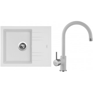 Set Sinks G1628 (dřez Linea 600 Milk 28 + baterie Vitalia Milk 28)