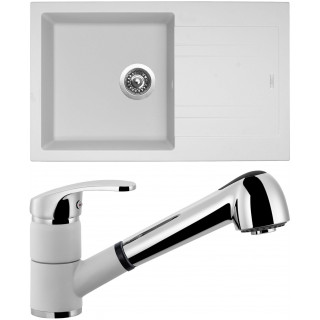 Set Sinks (dřez Linea 780 Milk 28 + baterie Legenda S Milk 28)