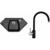 Set Sinks (dřez Naiky 980 Metalblack 74 + baterie Vitalia Metalblack 74) Set Sinks (dřez Naiky 980 Metalblack 74 + baterie Vitalia Metalblack 74)