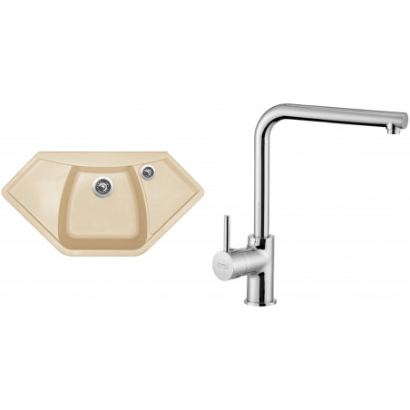 Set Sinks (dřez Naiky 980 Sahara 50 + baterie Elka Chrom) Set Sinks (dřez Naiky 980 Sahara 50 + baterie Elka Chrom)