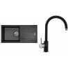 Set Sinks (dřez Perfecto 1000 Metalblack 74 + baterie Vitalia Metalblack 74) Set Sinks (dřez Perfecto 1000 Metalblack 74 + baterie Vitalia Metalblack 74)