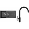 Set Sinks (dřez Perfecto 1000.1 Metalblack 74 + baterie Vitalia Metalblack 74) Set Sinks (dřez Perfecto 1000.1 Metalblack 74 + baterie Vitalia Metalblack 74)