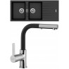 Set Sinks (dřez Perfecto 1160 DUO Metalblack 74 + baterie Enigma S Metalblack 74) Set Sinks (dřez Perfecto 1160 DUO Metalblack 74 + baterie Enigma S Metalblack 74)