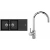 Set Sinks (dřez Perfecto 1160 DUO Metalblack 74 + baterie Vitalia Chrom) Set Sinks (dřez Perfecto 1160 DUO Metalblack 74 + baterie Vitalia Chrom)