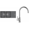 Set Sinks (dřez Perfecto 1160 DUO Titanium 72 + baterie Vitalia Chrom) Set Sinks (dřez Perfecto 1160 DUO Titanium 72 + baterie Vitalia Chrom)