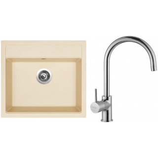 Set Sinks G9050 (dřez Solo 560 Sahara 50 + baterie Vitalia Chrom - lesklý)