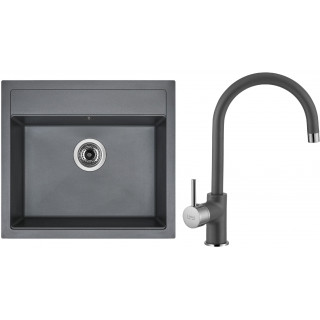 Set Sinks G9172 (dřez Solo 560 Titanium 72 + baterie Vitalia Titanium 72)