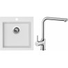 Set Sinks (dřez Viva 455 Milk 28 + baterie Elka Chrom)