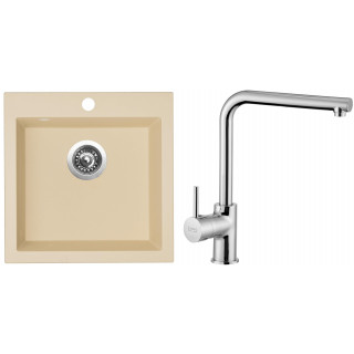 Set Sinks G650 (dřez Viva 455 Sahara 50 + baterie Elka Chrom - lesklý)