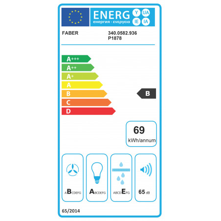 Vestavná digestoř Faber Fabula Plus EV8 BK A60, nerez/černé sklo Vestavná digestoř Faber Fabula Plus EV8 BK A60, nerez/černé sklo