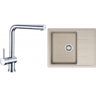 Set Franke G95 (dřez BFG 611-62 Sahara + baterie Samoa Chrom)